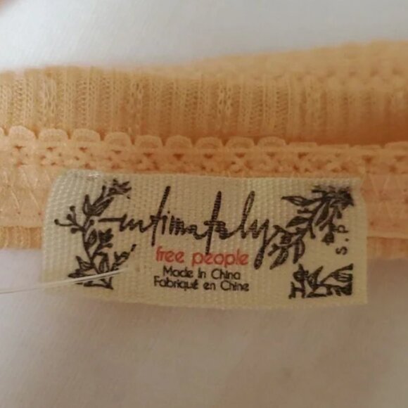 Intimately Free People Pointelle Bralette in Light Orange Size S NWT $30 - Picture 10 of 11